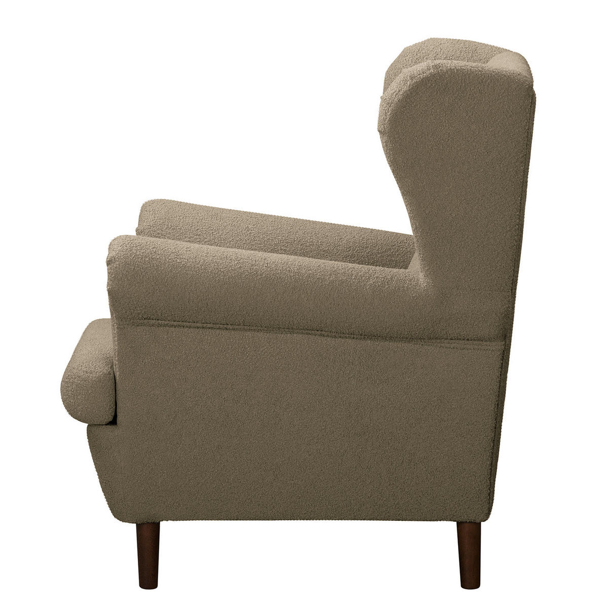 OHRENSESSEL - Dunkelbraun/Cappuccino, Textil (85/101/89cm) - home24