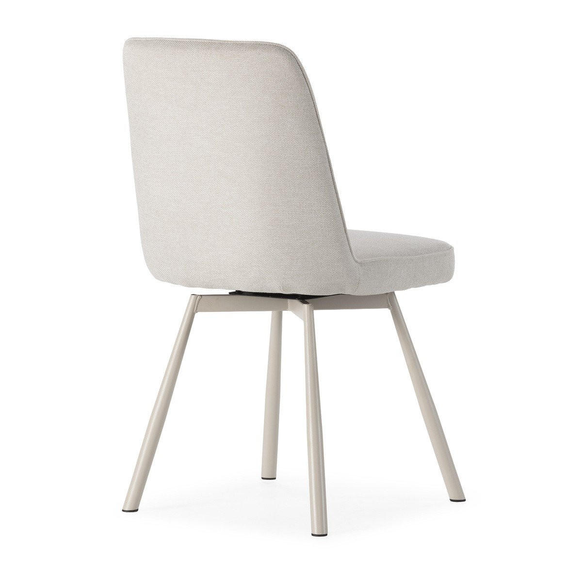 ESSZIMMERSTÜHLE 4er Set 56/46/49,5 cm - Creme, Textil (56/49.5/46cm) - Calicosy