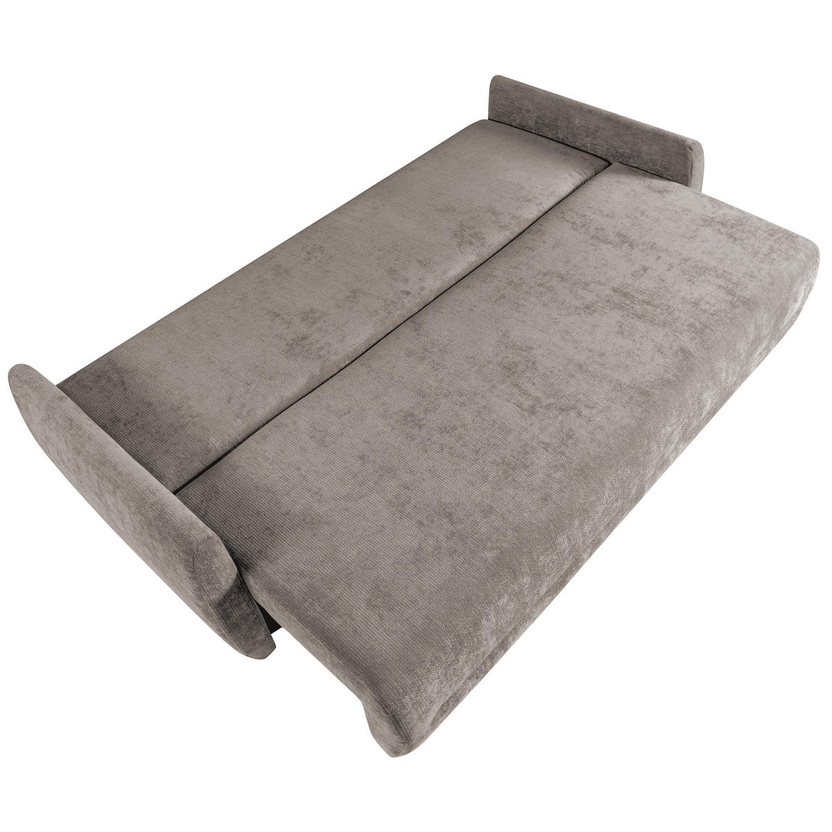 SCHLAFSOFA Piero 3-Sitzer mit Schlaffunktion, Braun - Braun, Textil (222/93/99cm) - Beautysofa