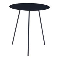 BEISTELLTISCH Sula - Schwarz, Metall (50/50/53cm) - [en.casa]