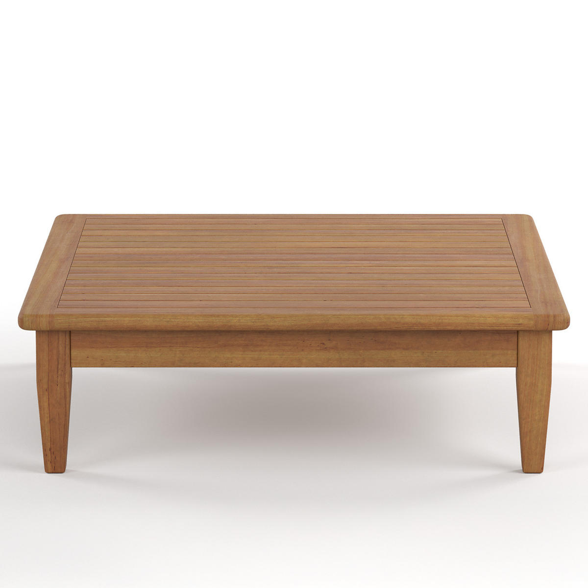 LOUNGETISCH - Akazie massiv - Akazie Braun - Braun/Akaziefarben, Holz (80/80/25cm) - home24