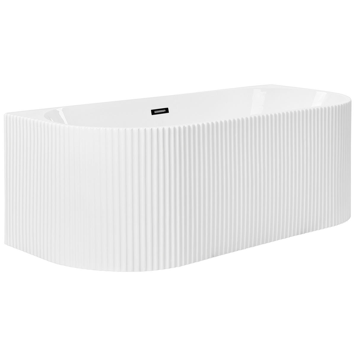 BADEWANNE 73x167x59 cm weiß Gocta - Weiß, Kunststoff (73/59/167cm) - Beliani