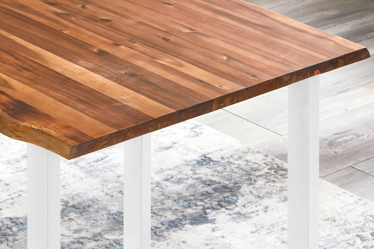 ESSTISCH ESRA - Cognac/Braun, Holz (80/80/77cm) - SAM