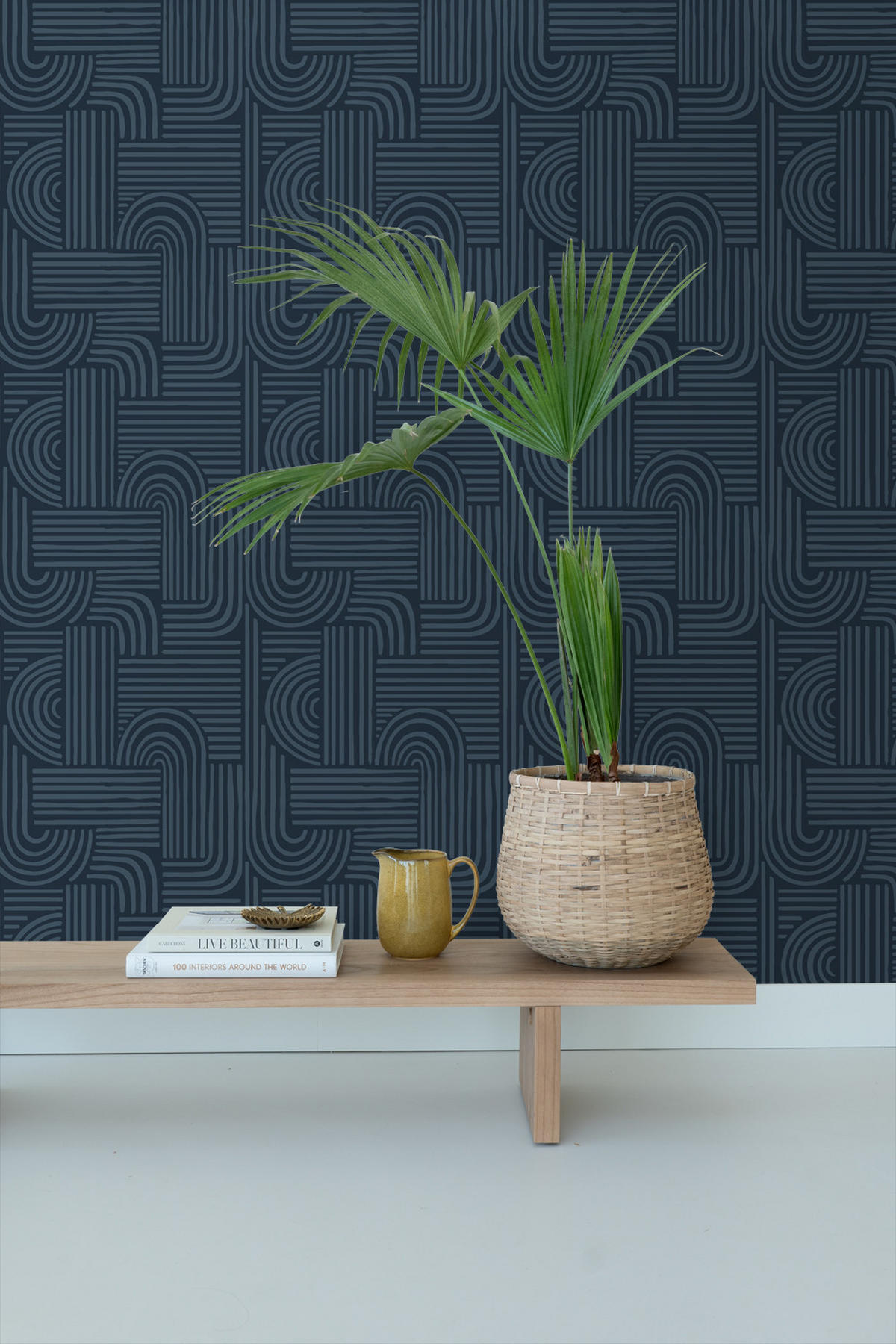 TAPETE 3D-Muster 53 cm x 10.05 m - Blau, Papier (53/1000cm) - ESTAhome