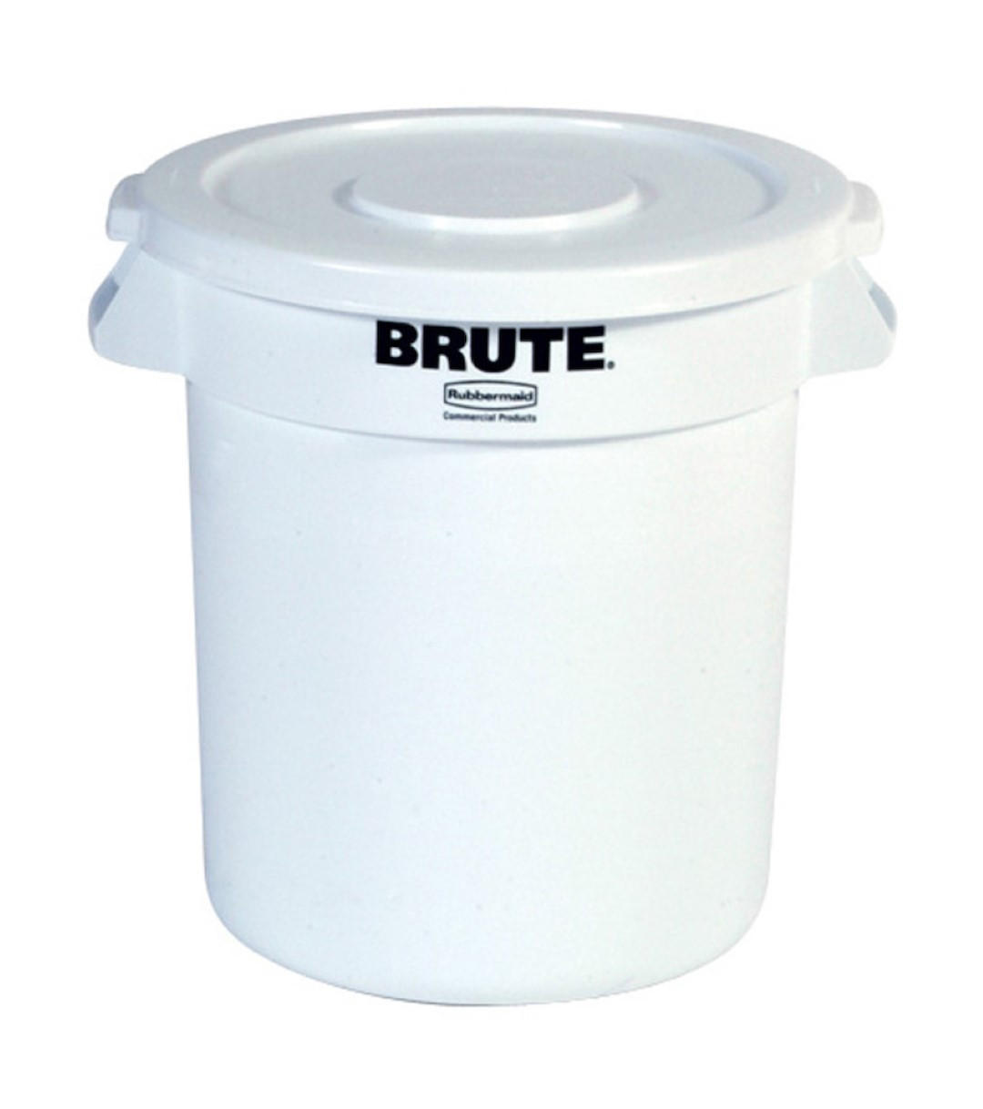 MÜLLEIMER 37,9 Liter 43,5x39,7 cm Kunststoff Weiß - Weiß, Metall (39.7/43.5/39.7cm) - PROREGAL