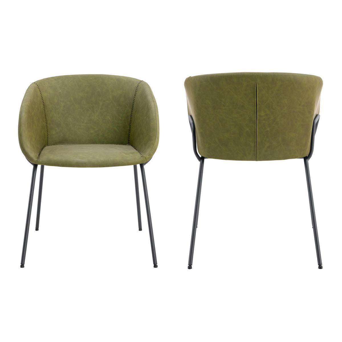 STÜHLE André Grün 2er-Set - Grün, Kunststoff (57/76/59cm) - Happy Garden