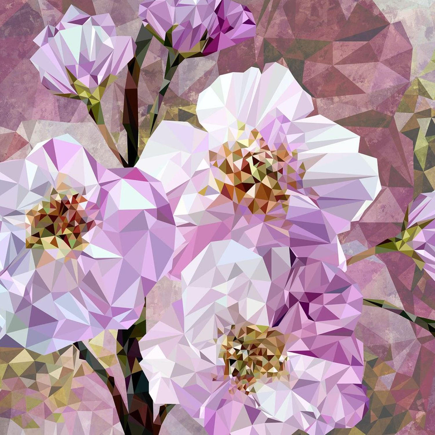 FOTOTAPETE Kirschblüten 368 x 248 cm - Pink, Papier (368/248cm) - Sanders & Sanders