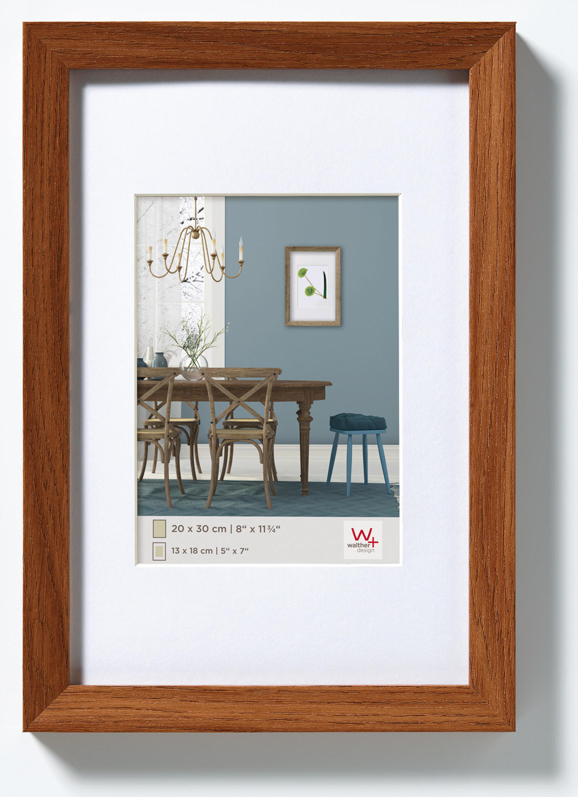 walther design Bilderrahmen Dunkelbraun 14.5x19.5 cm