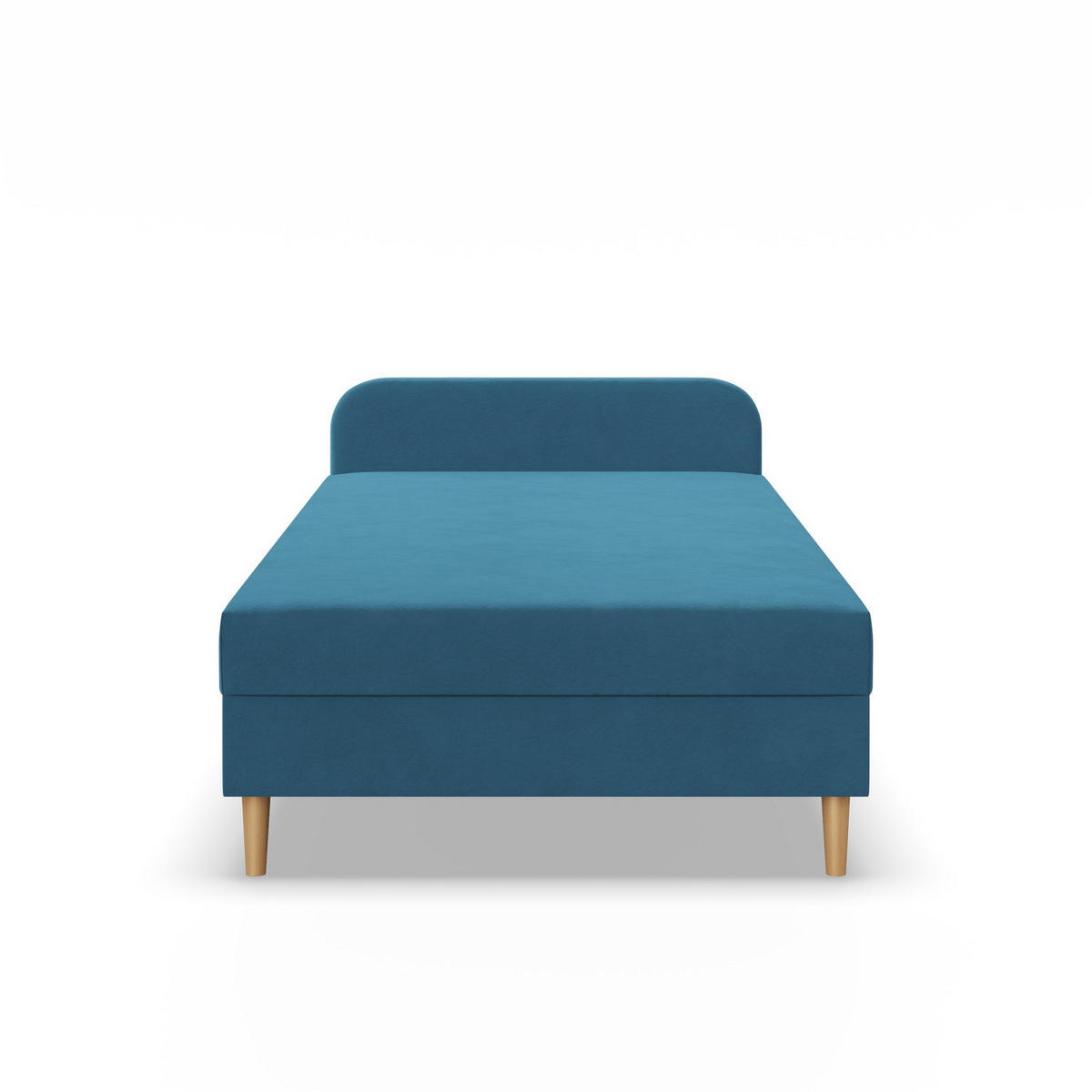 BOXBETT MIT KOPFTEIL 80x200 CASPE, Blau - Blau, Textil (80/200cm) - Mebligo