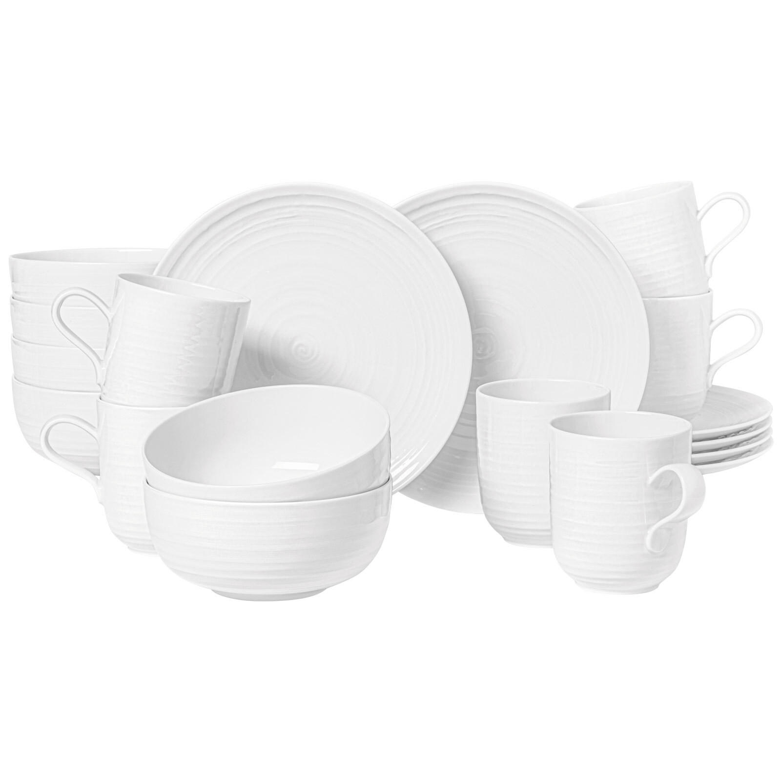 FRÜHSTÜCKS-SET Terra Weiß 18er Set - Weiß, Keramik (1/1/1cm) - Seltmann Weiden