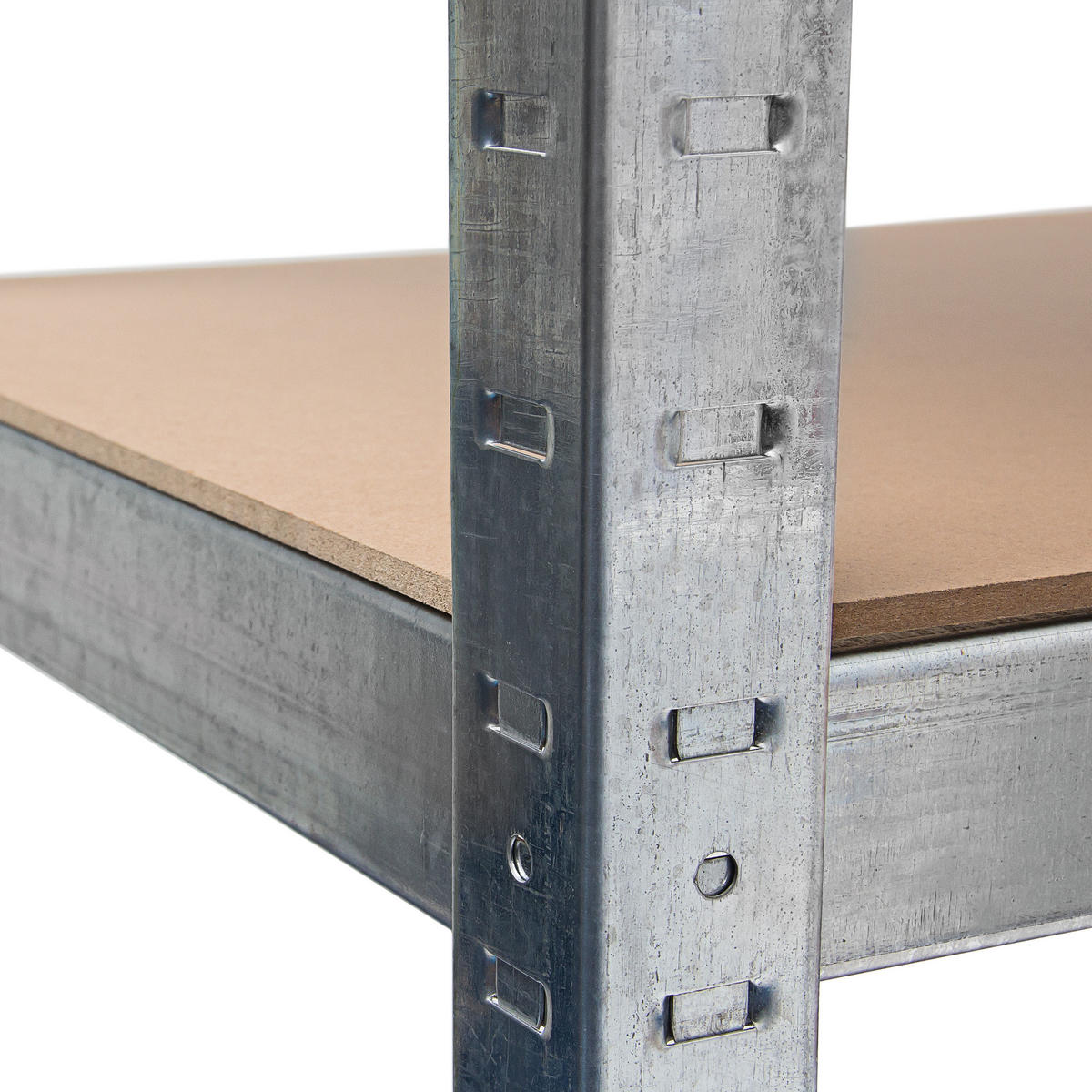SCHWERLASTREGAL - Multicolor, Holzwerkstoff/Metall (90/180/40cm) - Relaxdays