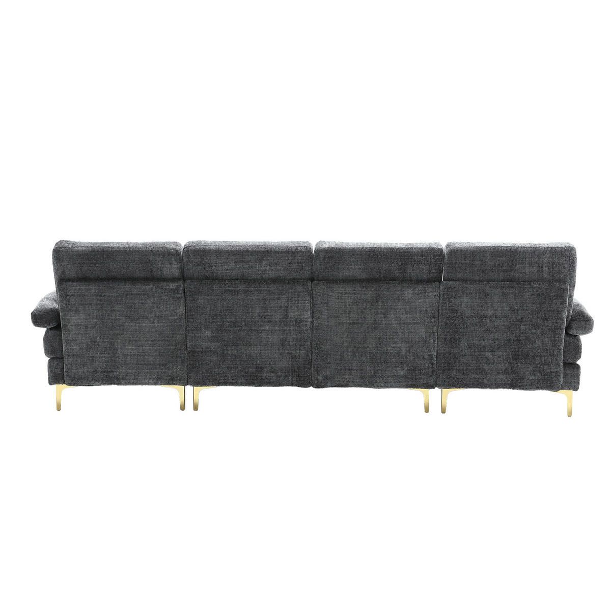 U-SEDACÍ SOUPRAVA 272/136/88 cm Šedá - šedá, textil (136/88/272cm)