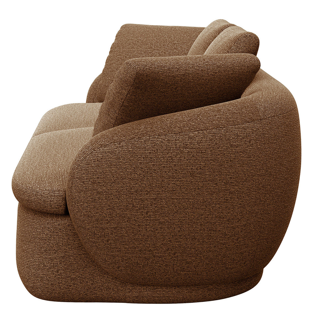 3-SITZER SOFA - Braun, Textil (217/74/102cm) - home24