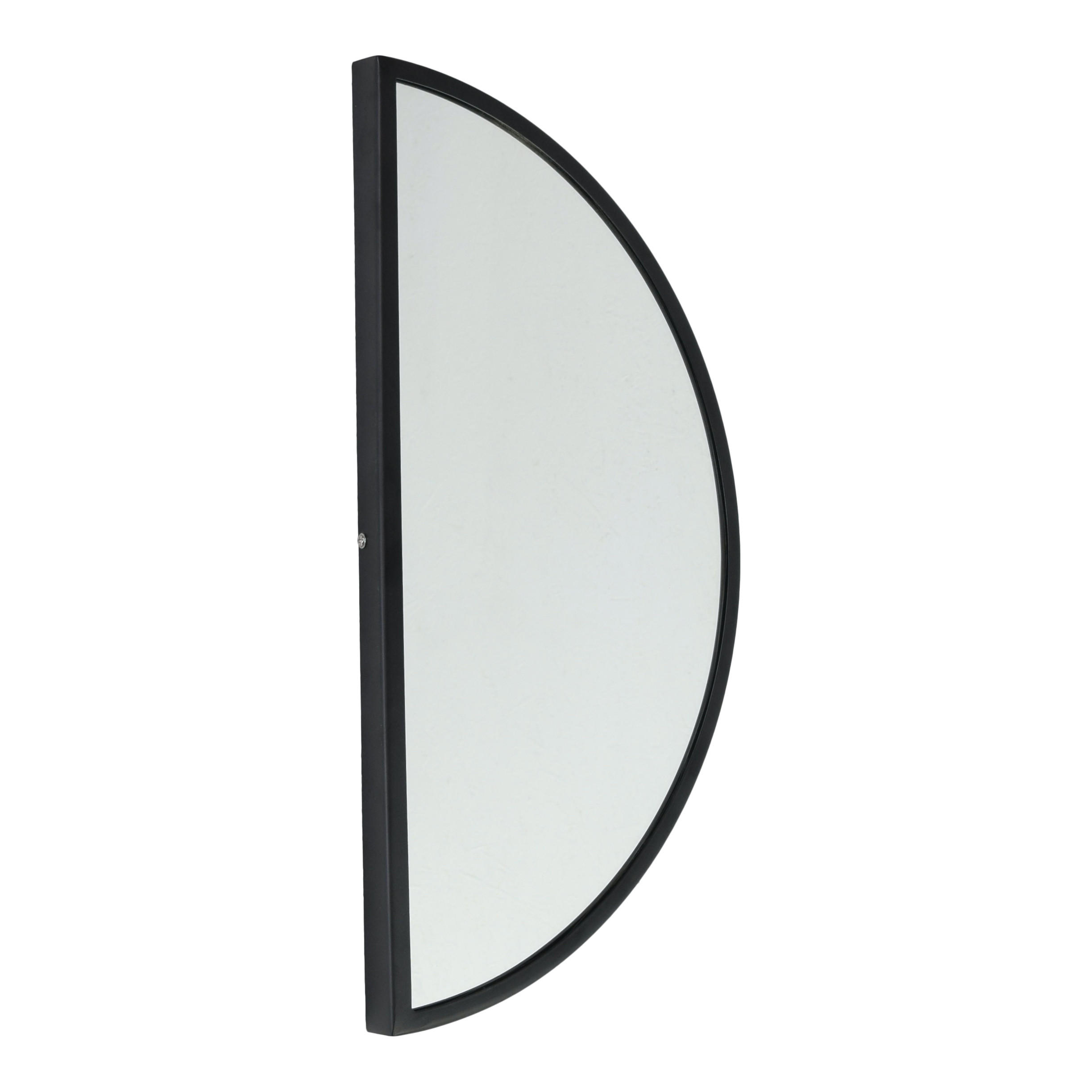 WANDSPIEGEL Moon Schwarz - Schwarz, Metall (31/60/4cm) - LOFT42