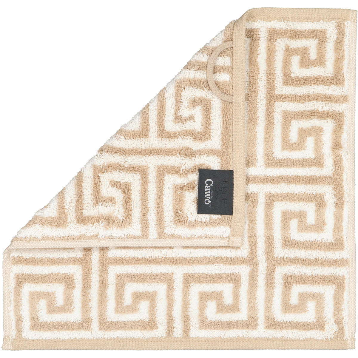 HANDTÜCHER NOBLESSE ELEGANCE ALLOVER 1088 SAND - 33 - Beige, Textil (30/30cm) - Cawoe