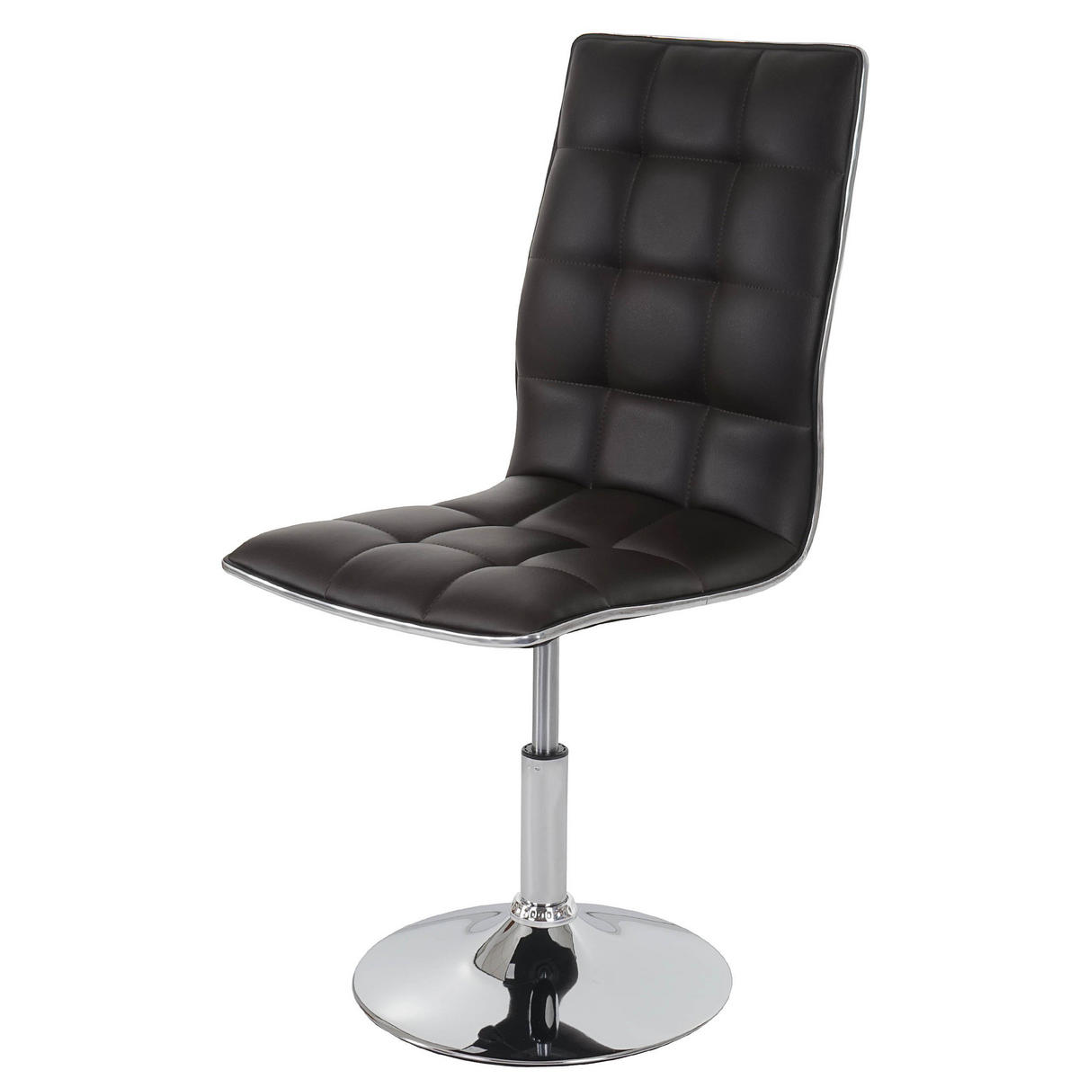 ESSZIMMERSTUHL 2er-Set 103x43x54cm Sitzhöhe 41cm Kunstleder Braun - Braun, Kunststoff (43/103/54cm) - CHEFGASTRO