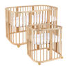 BABYBETT NATUR, 7in1 mit Matratze - Naturfarben, Holz (73/123cm) - waldin