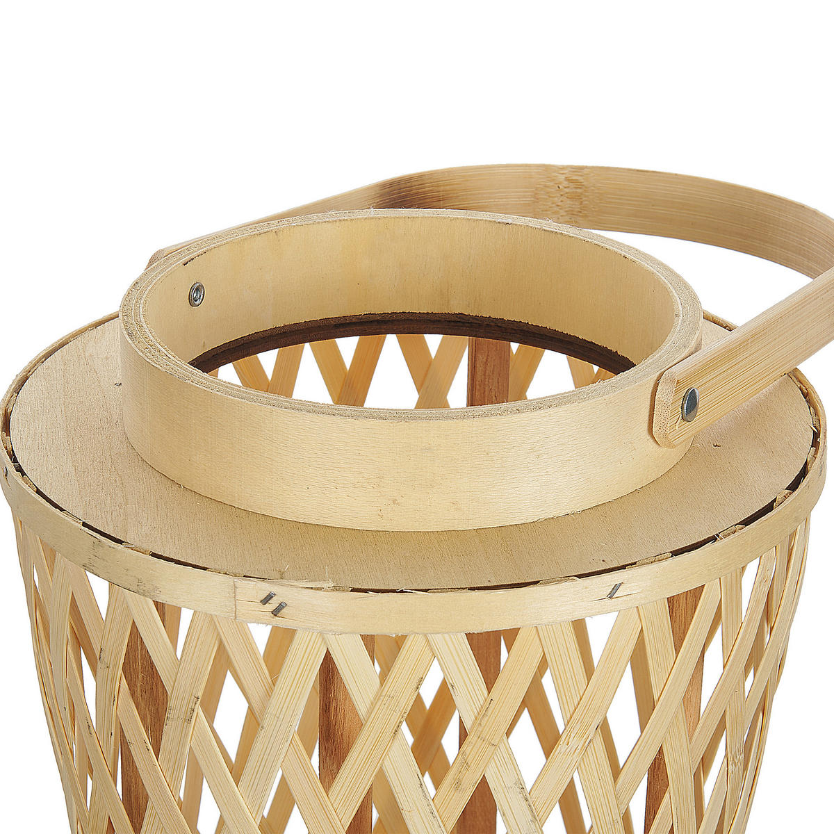 FELINAR bambus 38 cm culoare naturală Mactan - bej/culoare naturală, lemn (26/38/14cm) - Beliani