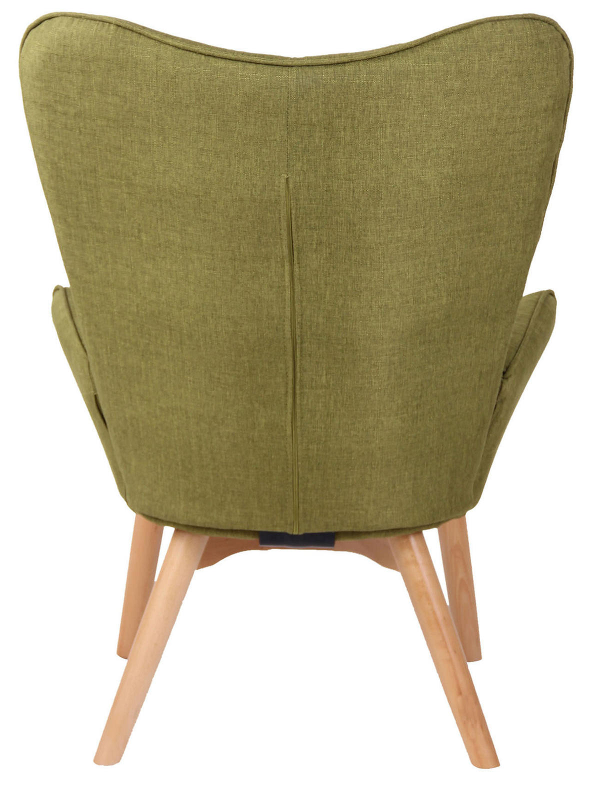 SESSEL Stoff grün - Grün, Holz/Textil (71/100/77cm) - CLP