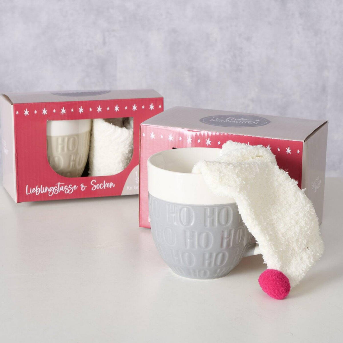 TASSE HoHo 600 ml - Grau, Keramik (0.6L) - Boltze Home