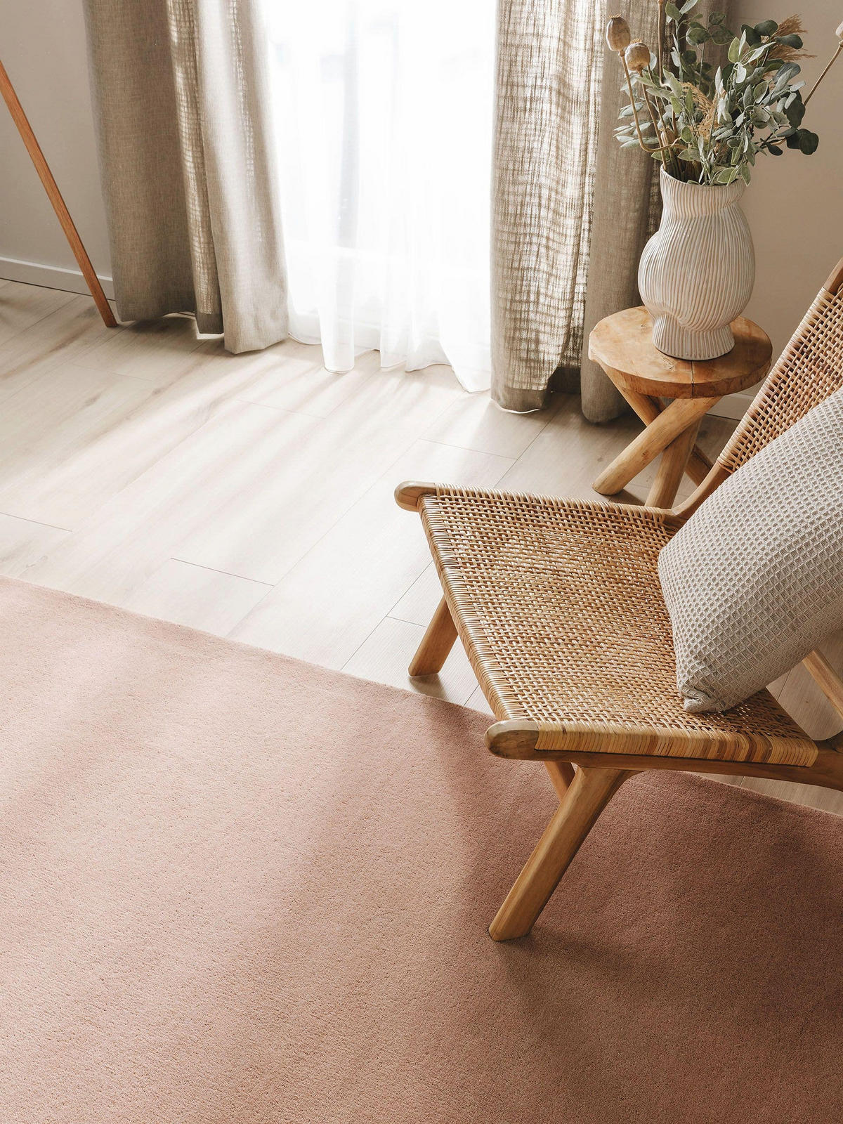 WOLLTEPPICH Bent Rosa 250x350 cm - Rosa, Textil (250/350cm) - benuta Nest