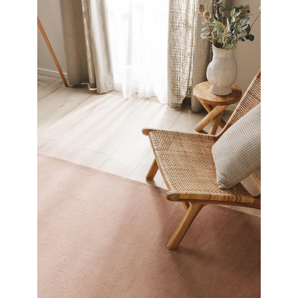 Thumbnail - benuta Nest Wollteppich, Rosa, Textil, Beton Optik, Rechteckig, 250x350 cm, pflegeleicht, Teppiche & Böden, Teppiche, Na...