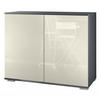 KOMMODE Skadu Creme Hochglanz - Creme, Holzwerkstoff (92.5/75.5/35cm) - Vladon