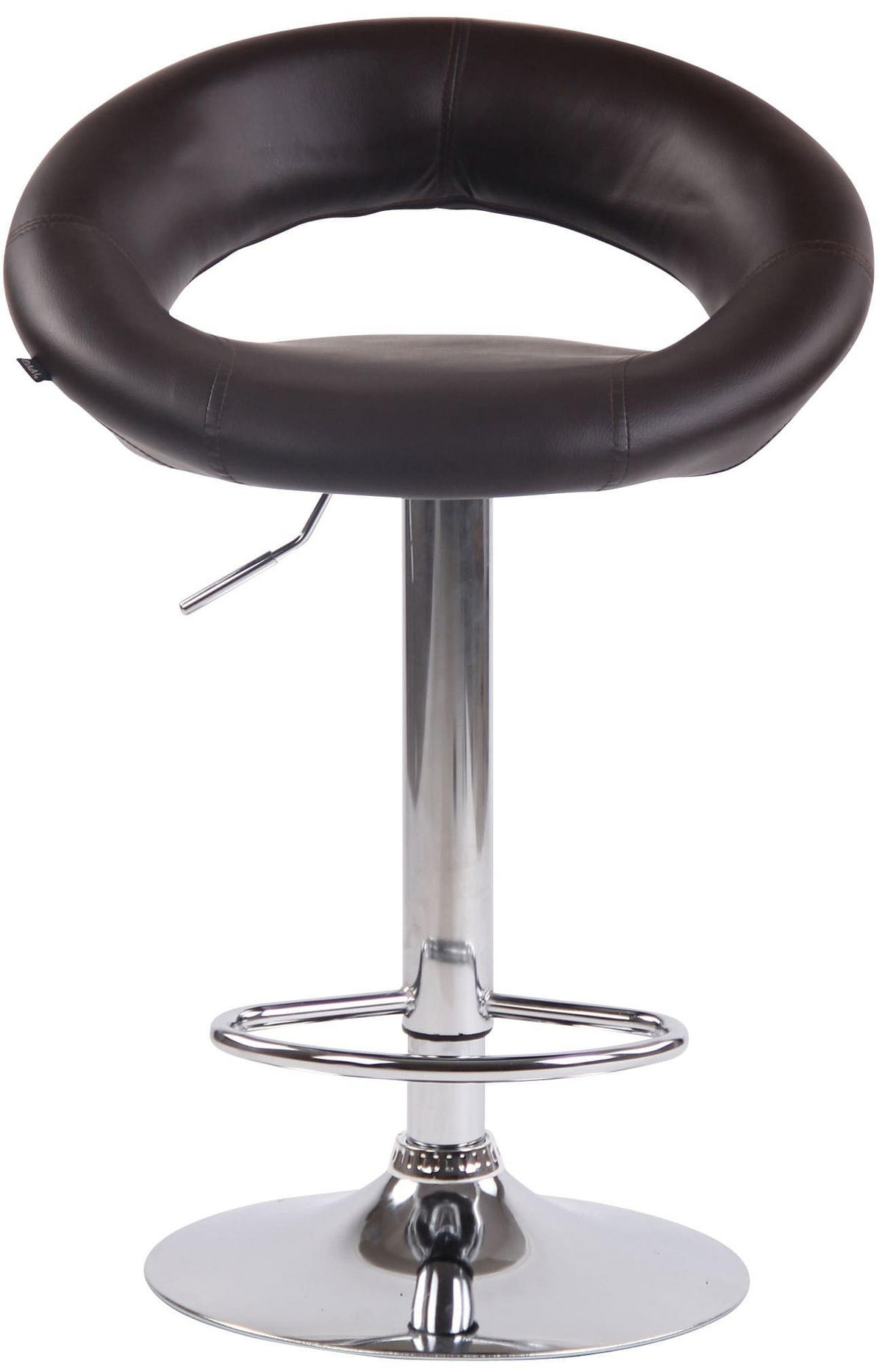 BARHOCKER Olinda Set 2-teilig 80-101x53x47 cm Braun - Braun, Leder (53/80/47cm) - furnicato