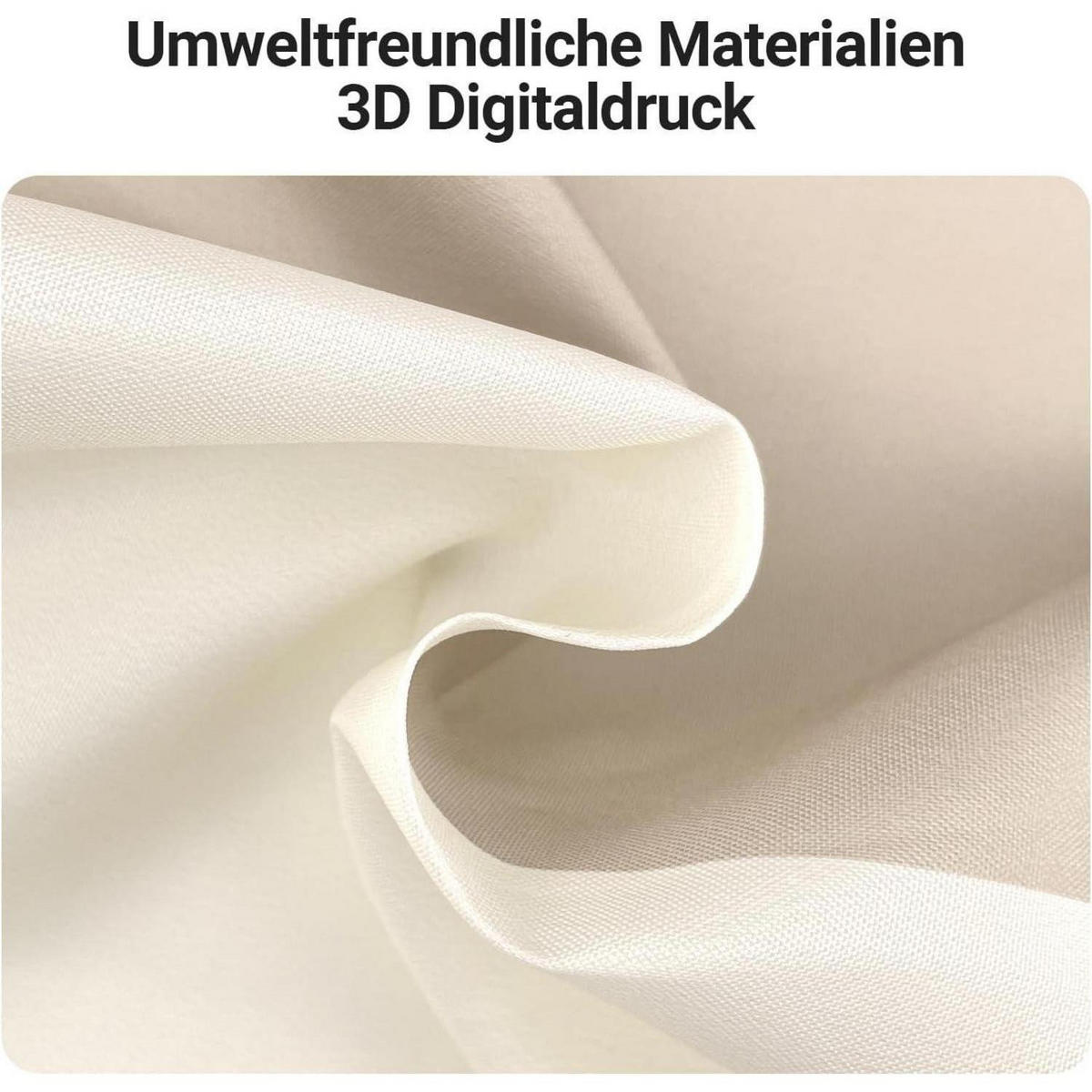 DUSCHVORHANG Beige Streifen 150 x 180 cm - Multicolor, Textil (150/180cm)