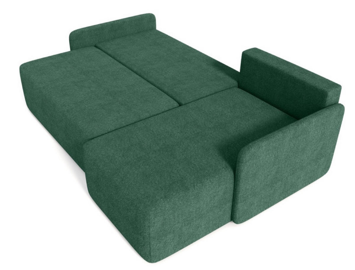 ECKSOFA Grün BLUMEN Boucle Rechts - Grün, Textil (212/142cm) - Sepro Meble