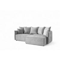 ECKSOFA Minea Mit Schlaffunktion - Hellgrau, Holzwerkstoff/Textil (221/153cm) - Fun Möbel
