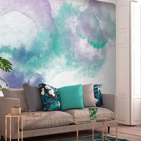 SELBSTKLEBENDE FOTOTAPETE 245/175 cm - Grau/Grün, Kunststoff/Textil (245/1cm) - KUNSTLOFT