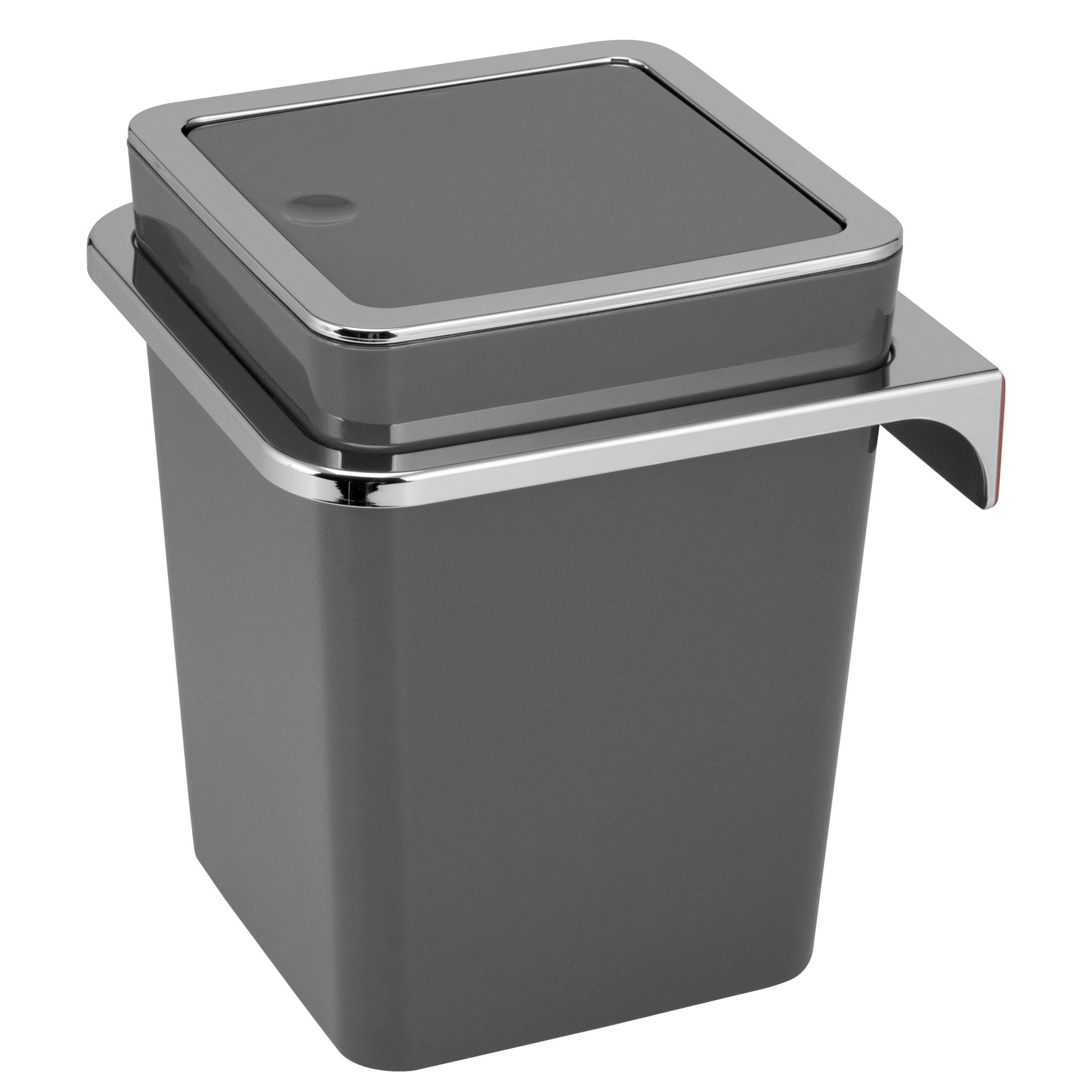 KOSMETIKEIMER SAVONA 6 Liter, grau - Grau, Kunststoff (18/24.5/18cm) - bremermann