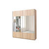 SCHIEBETÜRENSCHRANK - Kleiderschrank Polly - Eiche Sonoma - Sonoma Eiche, Holzwerkstoff (175/211/60cm) - Möblo