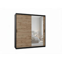 SCHWEBETÜRENSCHRANK Mirano Eiche Wotan 200 cm - Eiche Wotan, Holzwerkstoff (200/215/60cm) - Ravio