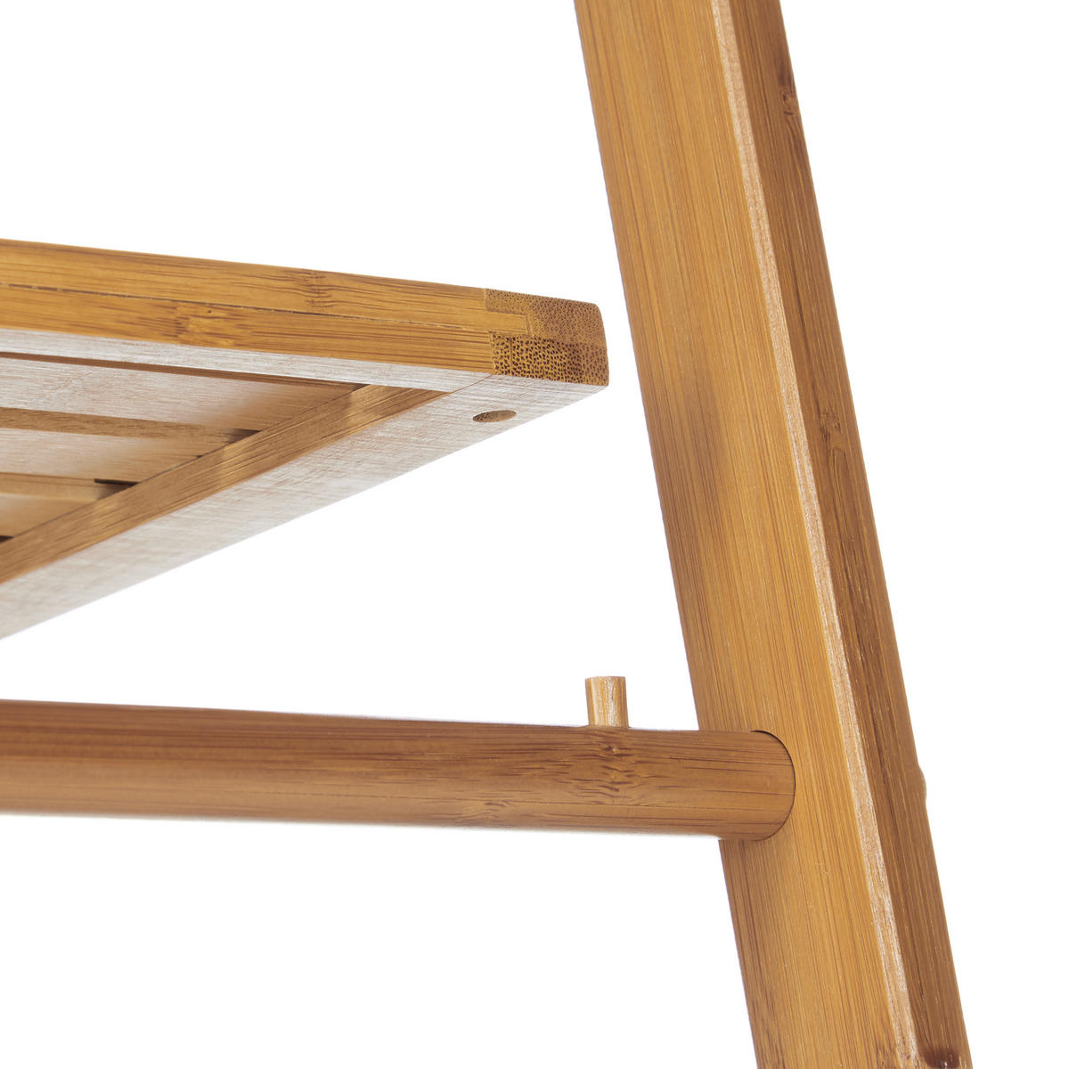 HANDTUCHHALTER - Hellbraun, Holz (53/152/31cm) - Relaxdays