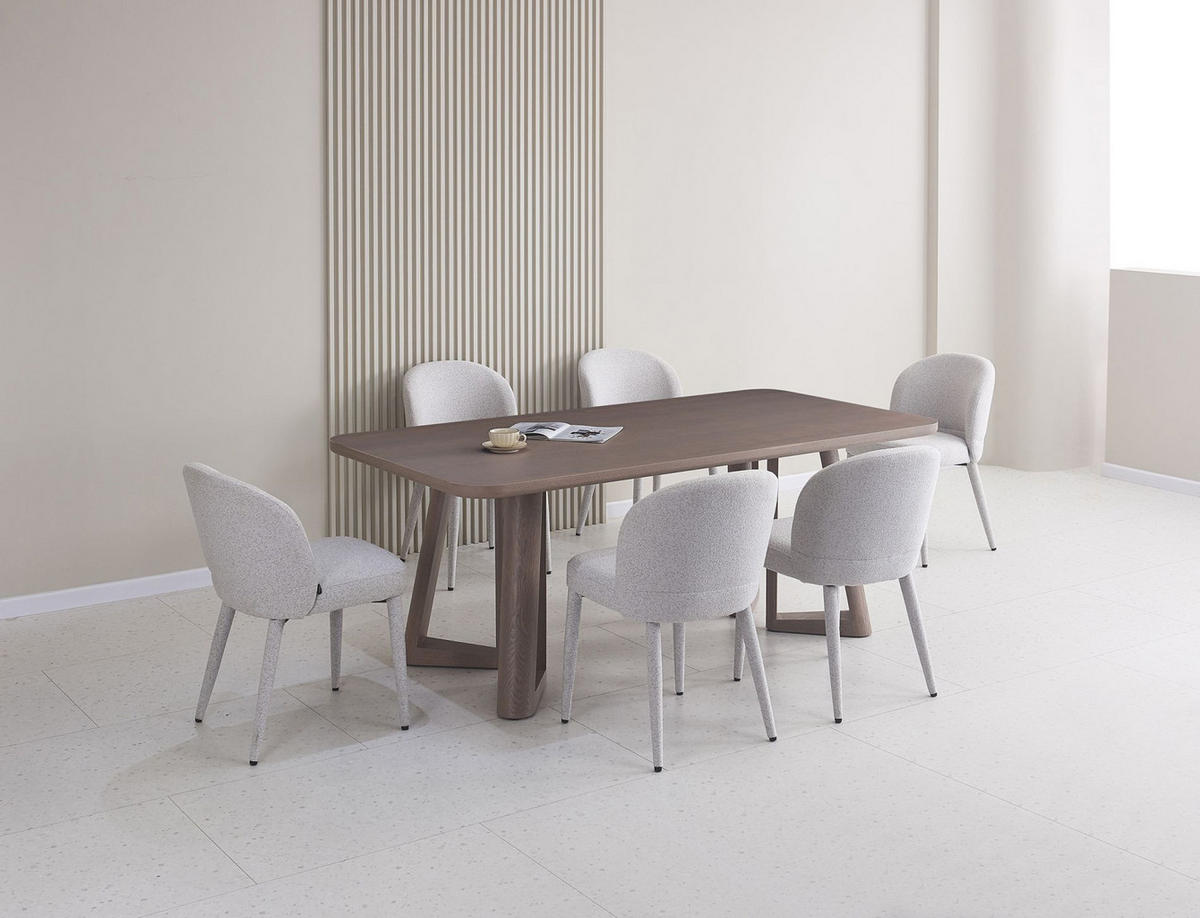 ESSTISCH Alisser Nussbaum-Furnier 200 x 100 cm - Nussbaumfarben, Holzwerkstoff (100/200/76cm) - Selsey
