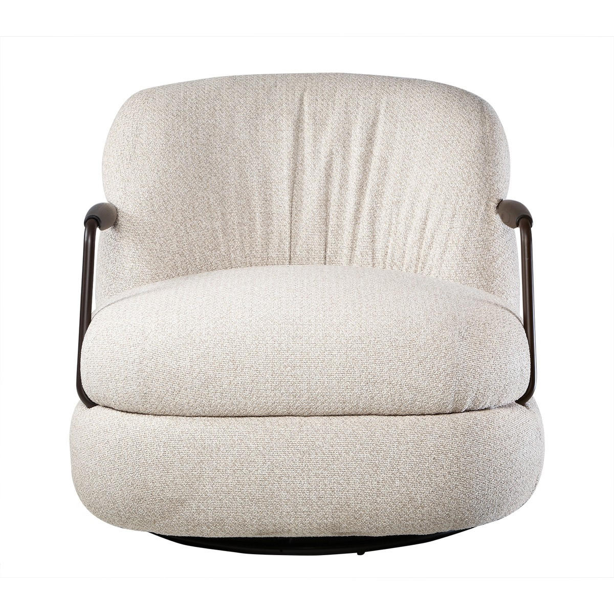 SESSEL aus ecrufarbenem Stoff 92/77/82 cm - Beige, Textil (92/77/82cm) - Signature