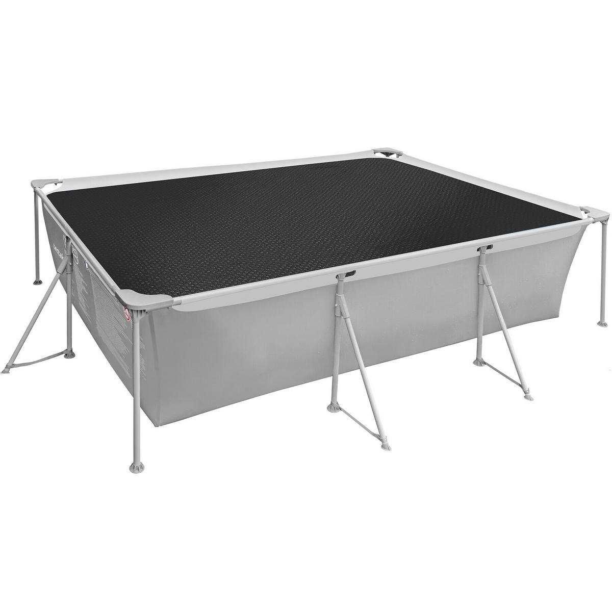 POOLABDECKUNG , 274 x 549 cm, schwarz - Schwarz, Kunststoff (549/274cm) - tectake