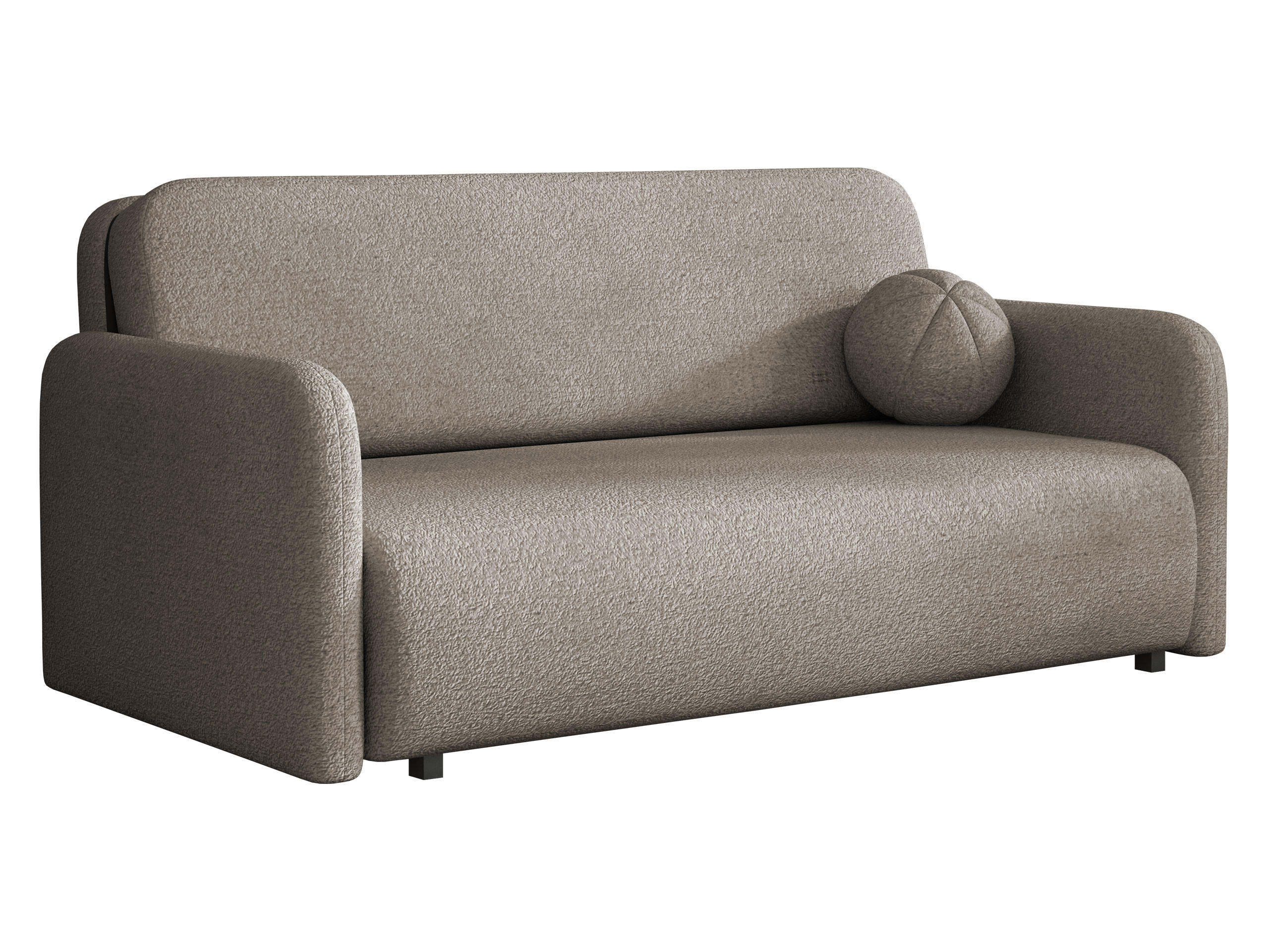 SCHLAFSOFA Viva Sun IV - Hellbraun/Schwarz, Holz/Textil (170/85/103cm) - MIRJAN24
