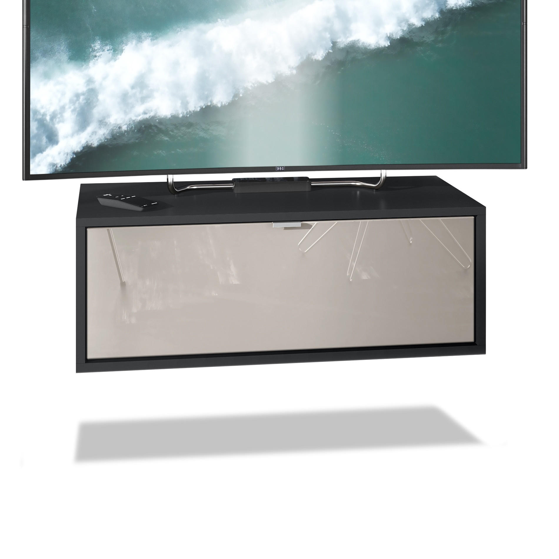 Vladon Lowboard Sand 80x29x37 cm
