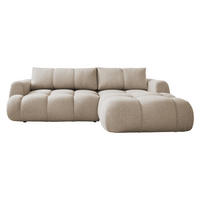 ECKSOFA Mitto, Seite: Rechts - Beige/Schwarz, Holz/Kunststoff (270/173cm) - MIRJAN24