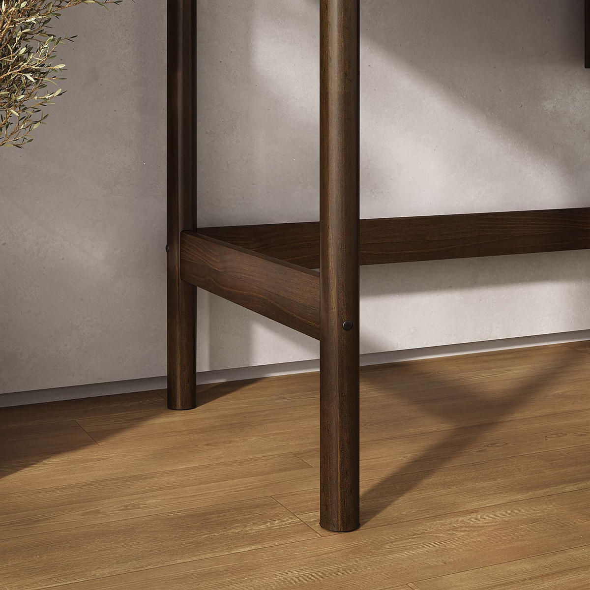 SCHREIBTISCH MARLO - Nussbaumfarben, Holz (54/110/76cm) - IDIMEX