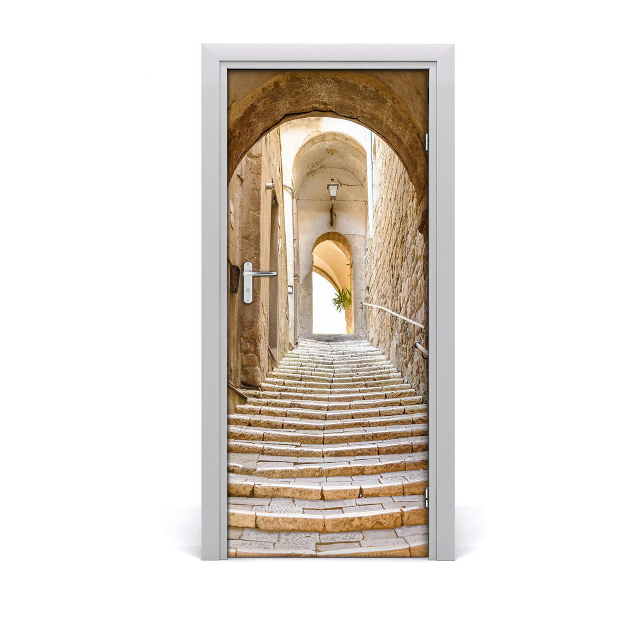 TÜRAUFKLEBER 85x205 cm Dekorativ für Türen - Sandfarben, Kunststoff (85/205/0.01cm) - TULUP