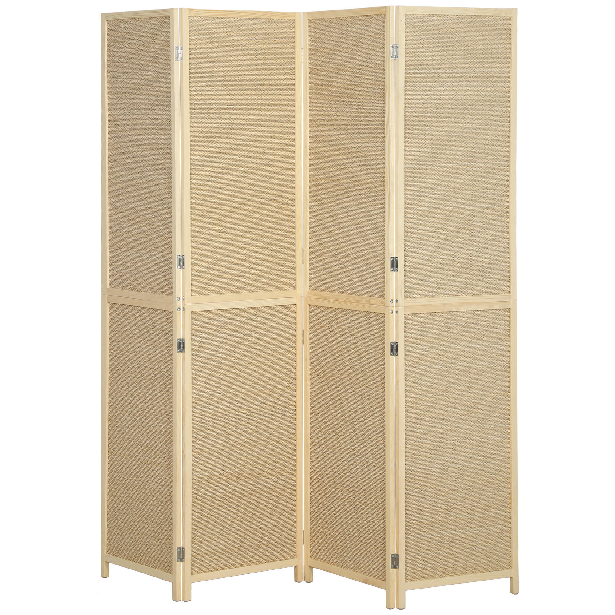 Homcom Paravent Natur 1.7x180x180 cm