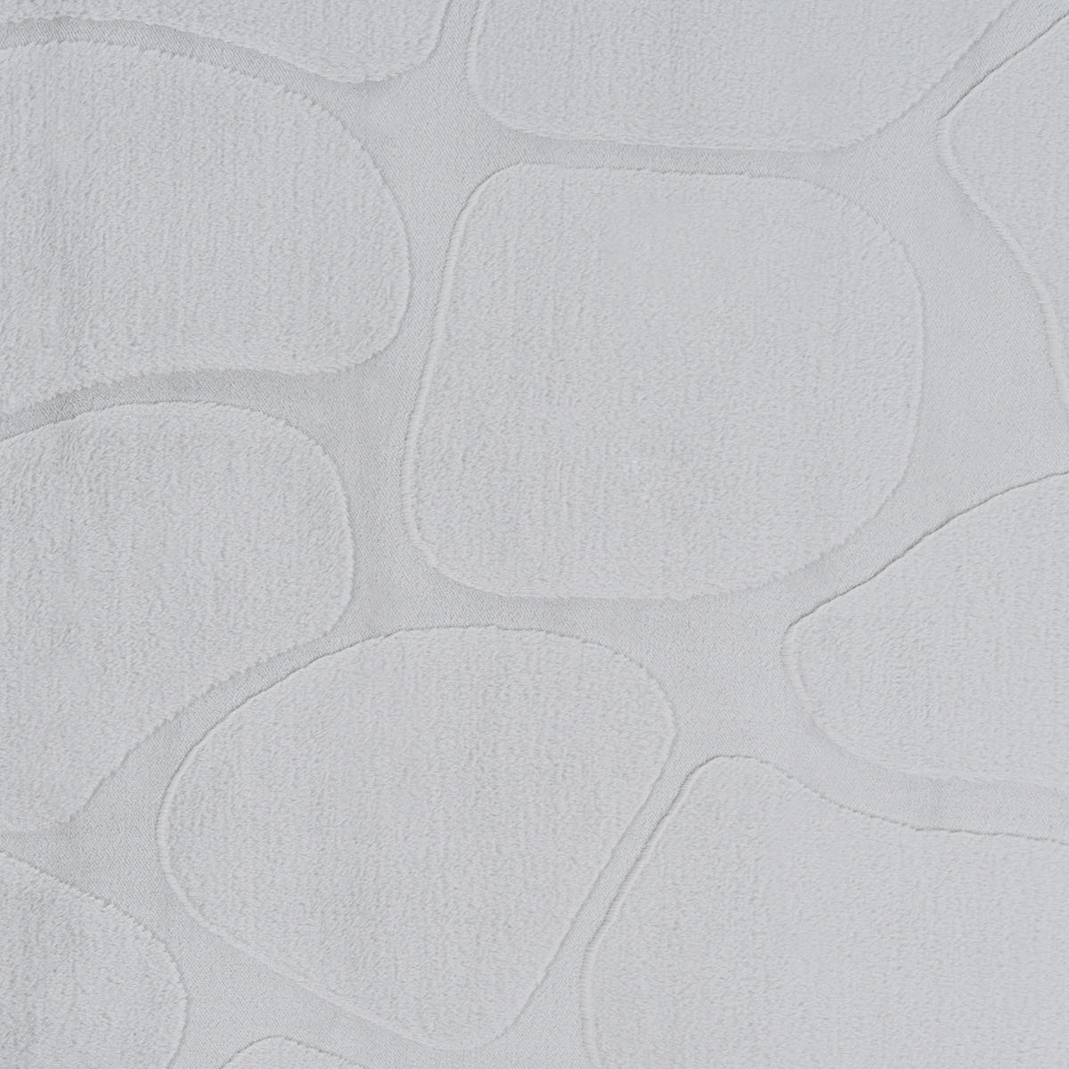 TEPPICH Hellgrau 160/160 cm Kawi - Hellgrau/Grau, Textil (160/160cm) - Beliani