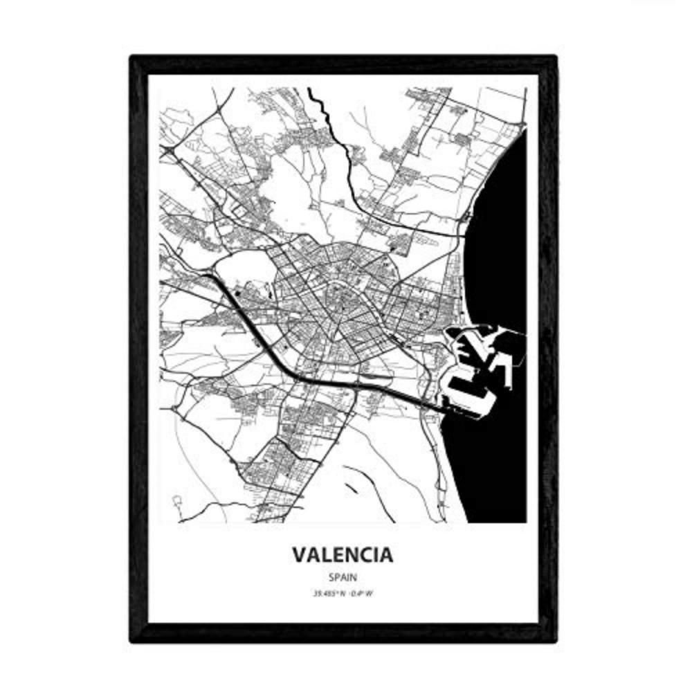 Nacnic Poster Schwarz 29.7x5x42 cm