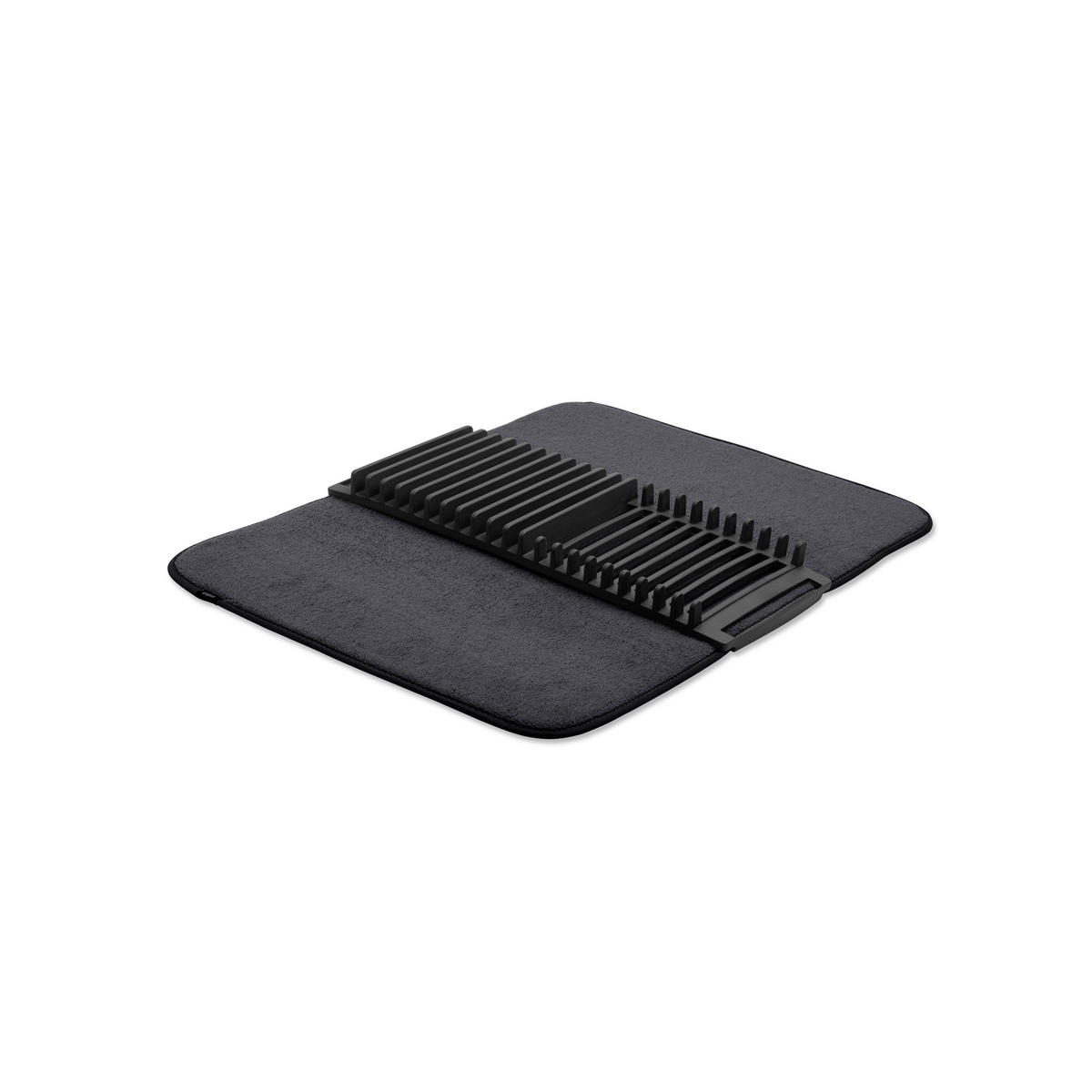 ABTROPFGESTELL Udry mit Abtropfmatte, Schwarz - Schwarz, Kunststoff (46/4/61cm) - Umbra