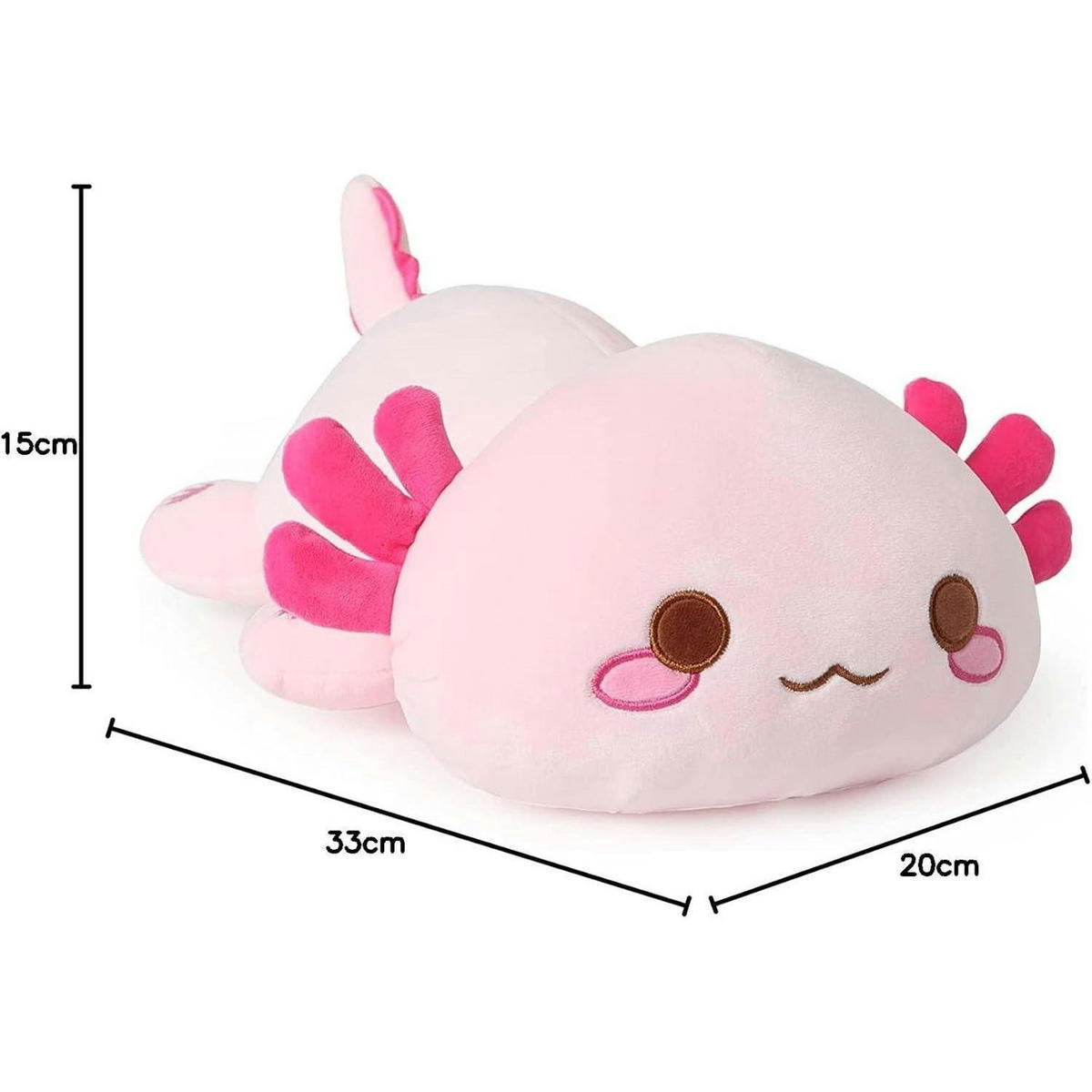 PLÜSCHTIER Axolotl als Kissen, rosa - Rosa, Textil (20/33cm)