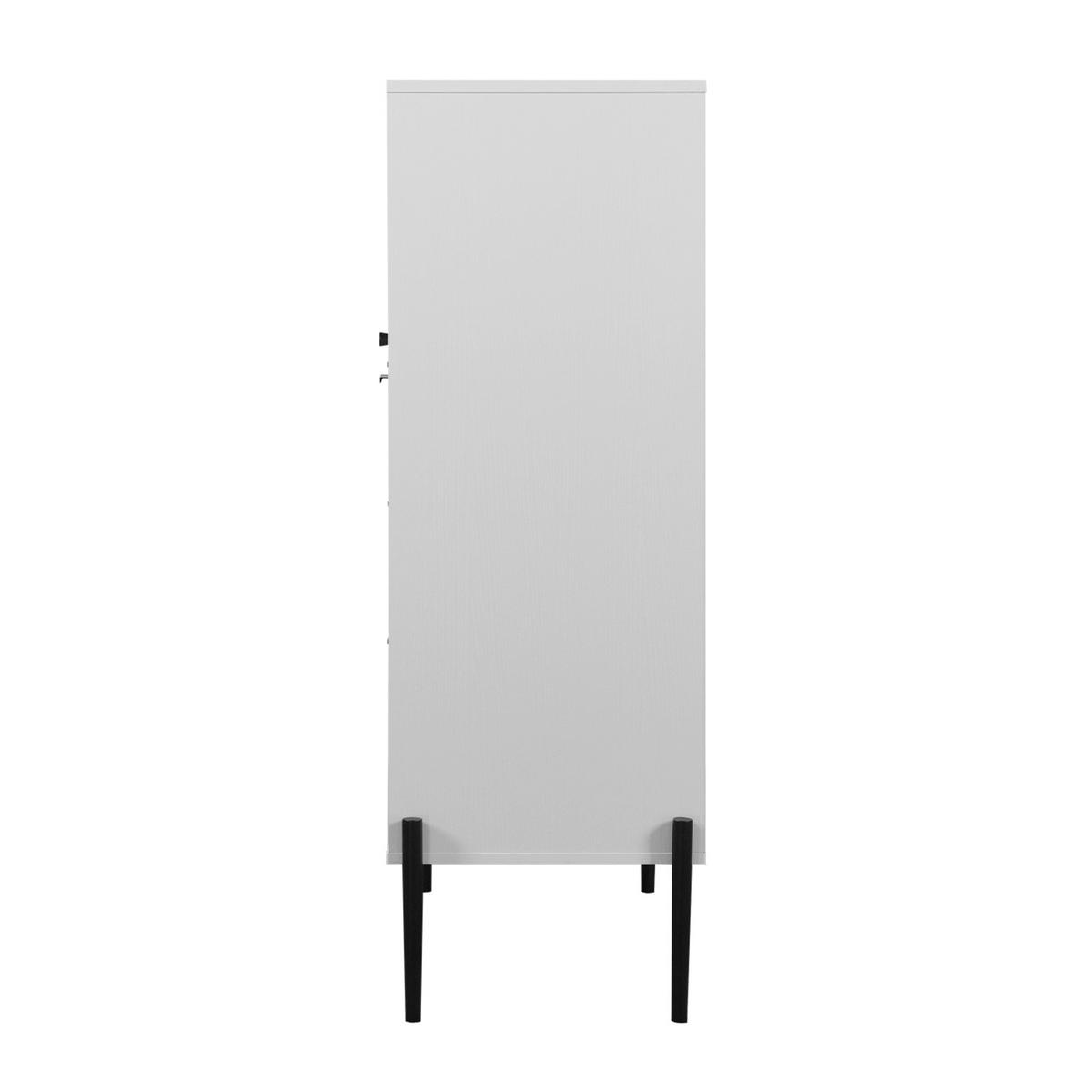 AUFBEWAHRUNGSSCHRANK 85/40/120 cm, Weiß, mit verstellbaren Einlegeböden und geräumigen Schubladen, Weiß - Weiß, Holzwerkstoff (85/120/40cm) - Redom